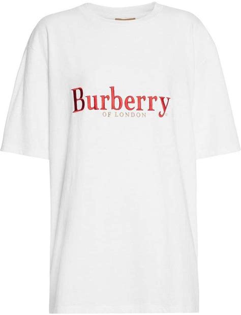 burberry embroidered archive logo cotton t shirt|Burberry graphic t shirt.